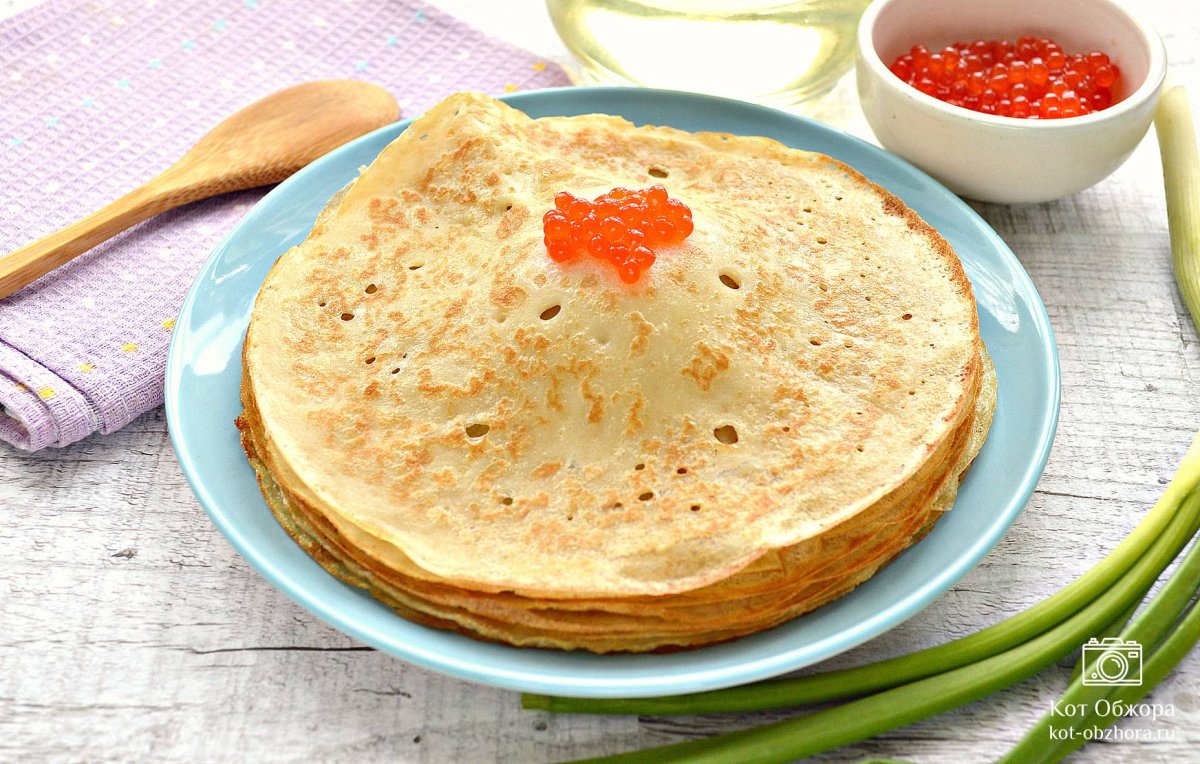 Блинные рулетики с мясом