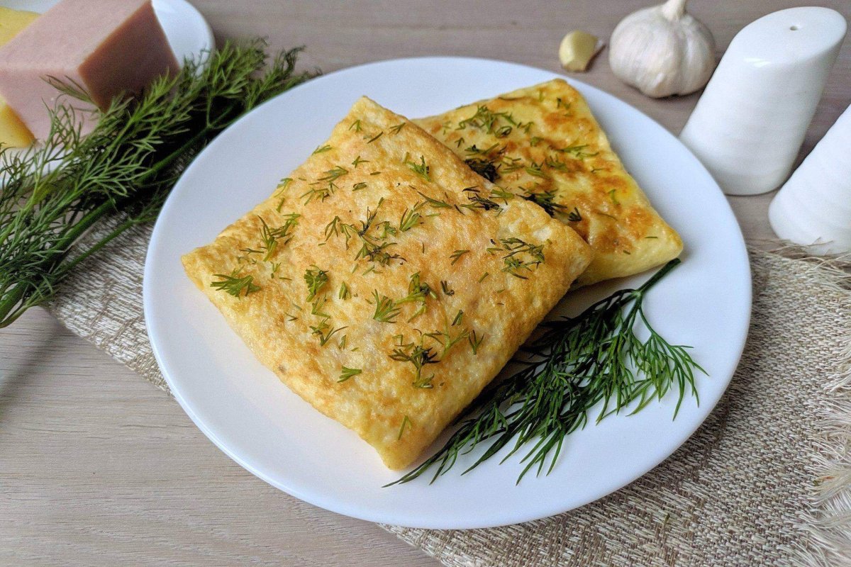 Блины с курицей и сыром