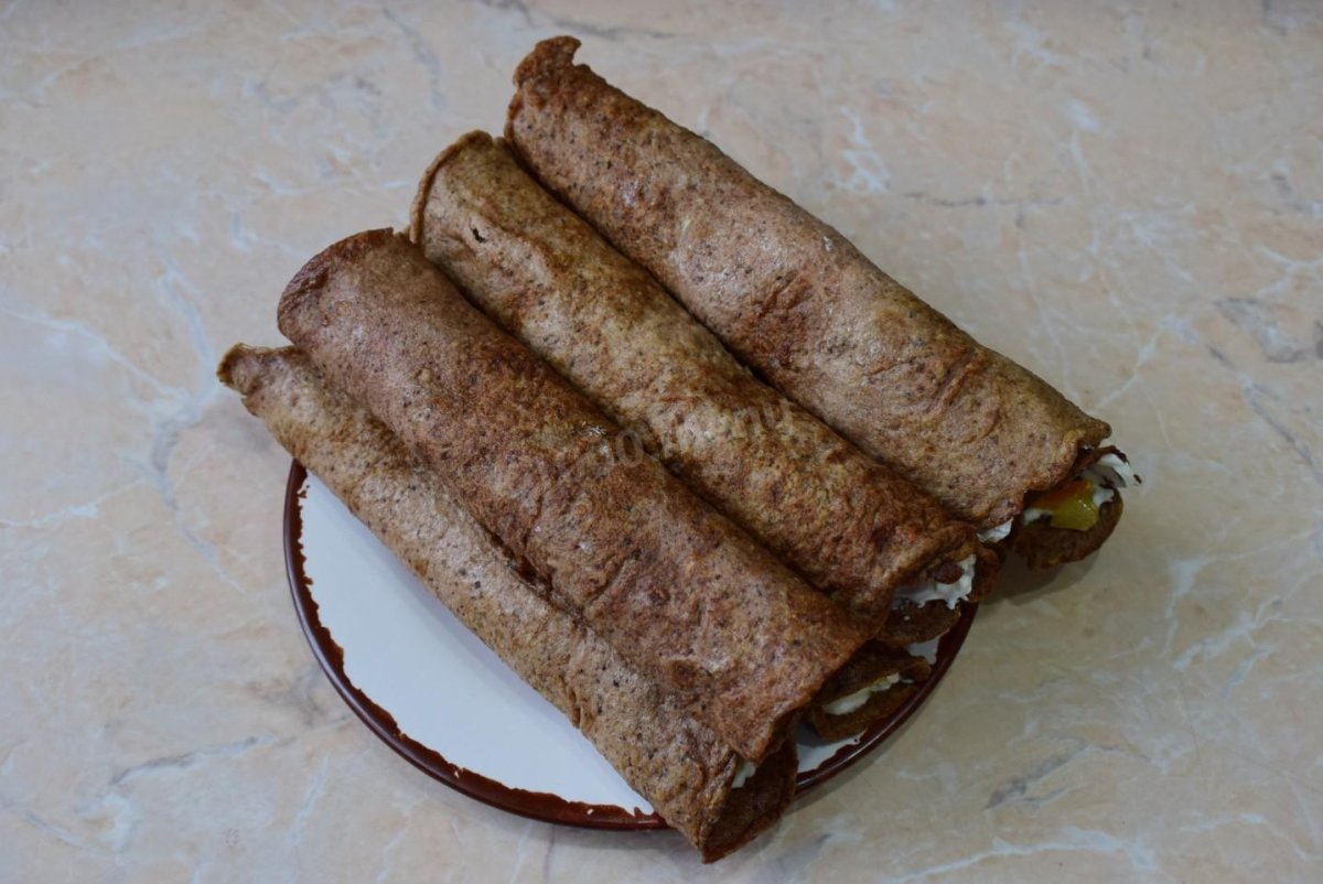 Блины с печенкой