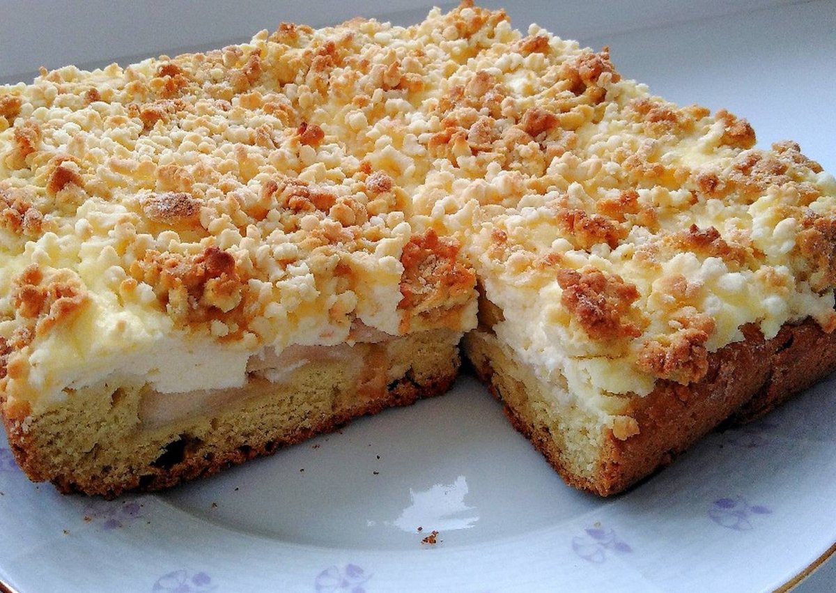 Заливной пирог с черникой