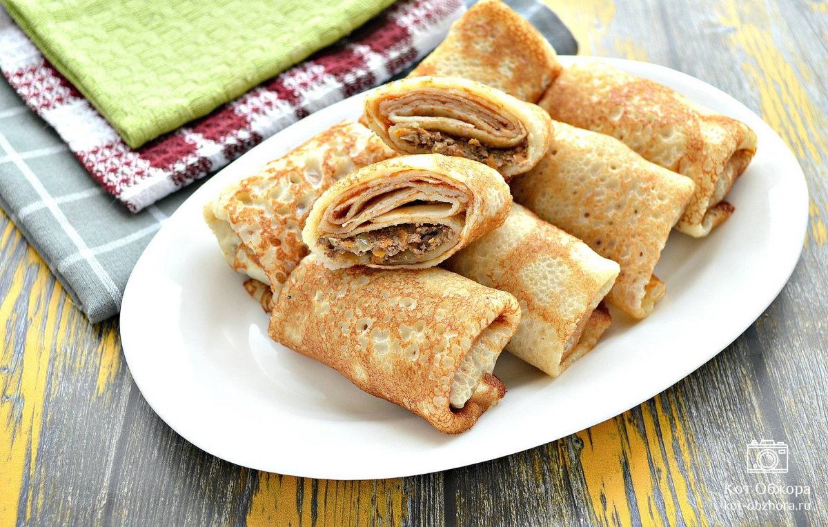 Блинчики с курицей