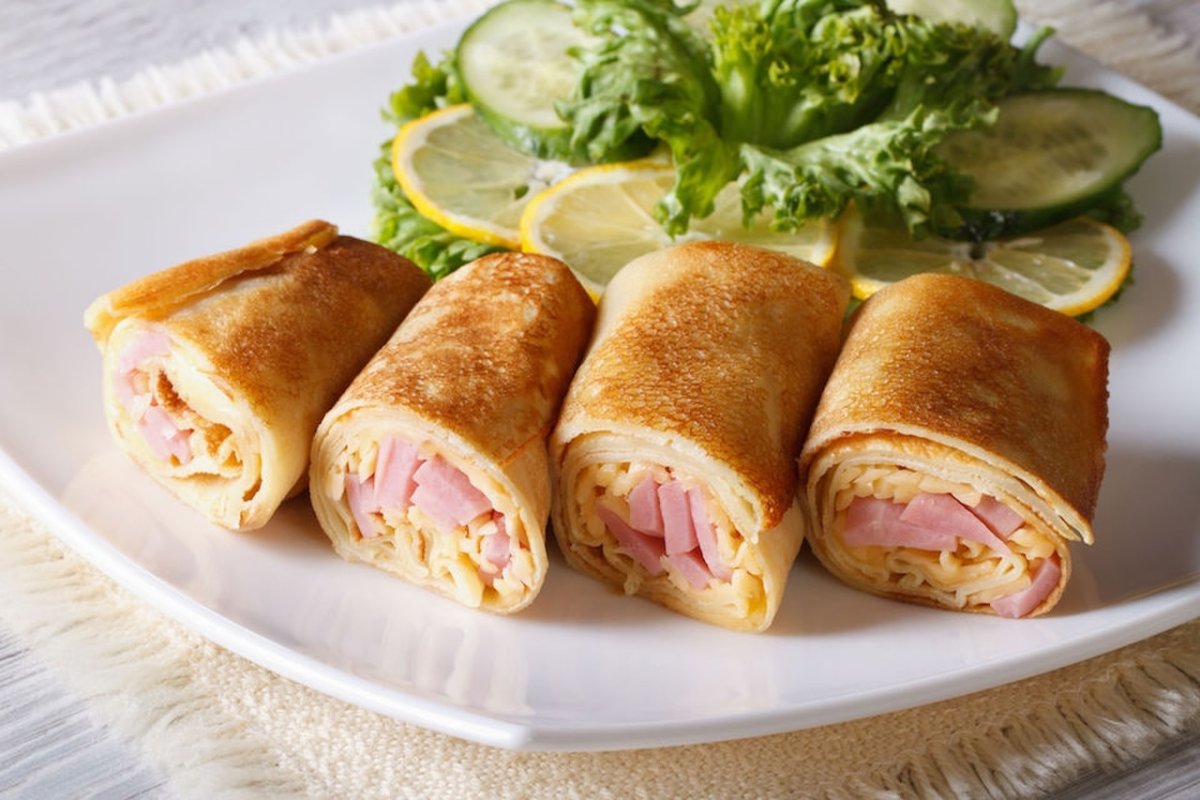 Кабачковые блины с начинкой
