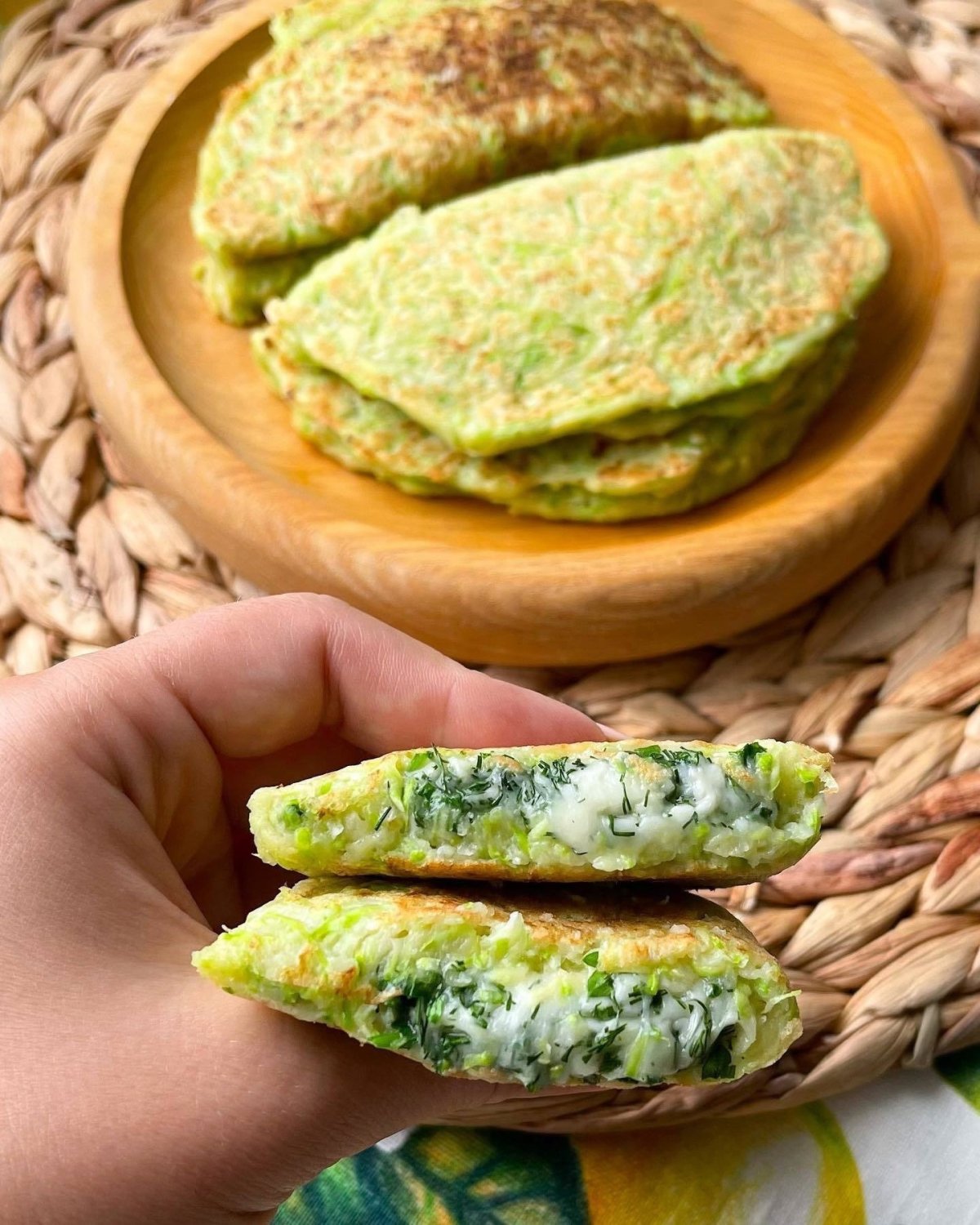 Блинчики с кабачковой икрой