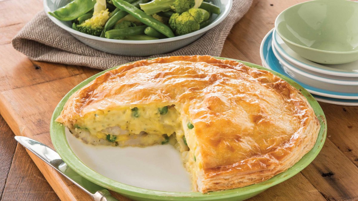 Пирог с курицей и картофелем