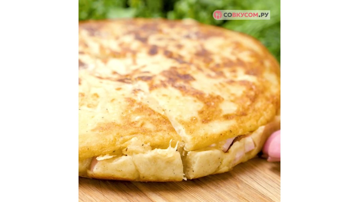 Пирог с мясом и картошкой
