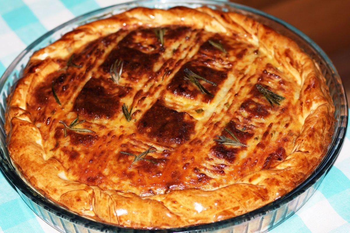 Пирог с картошкой в духовке