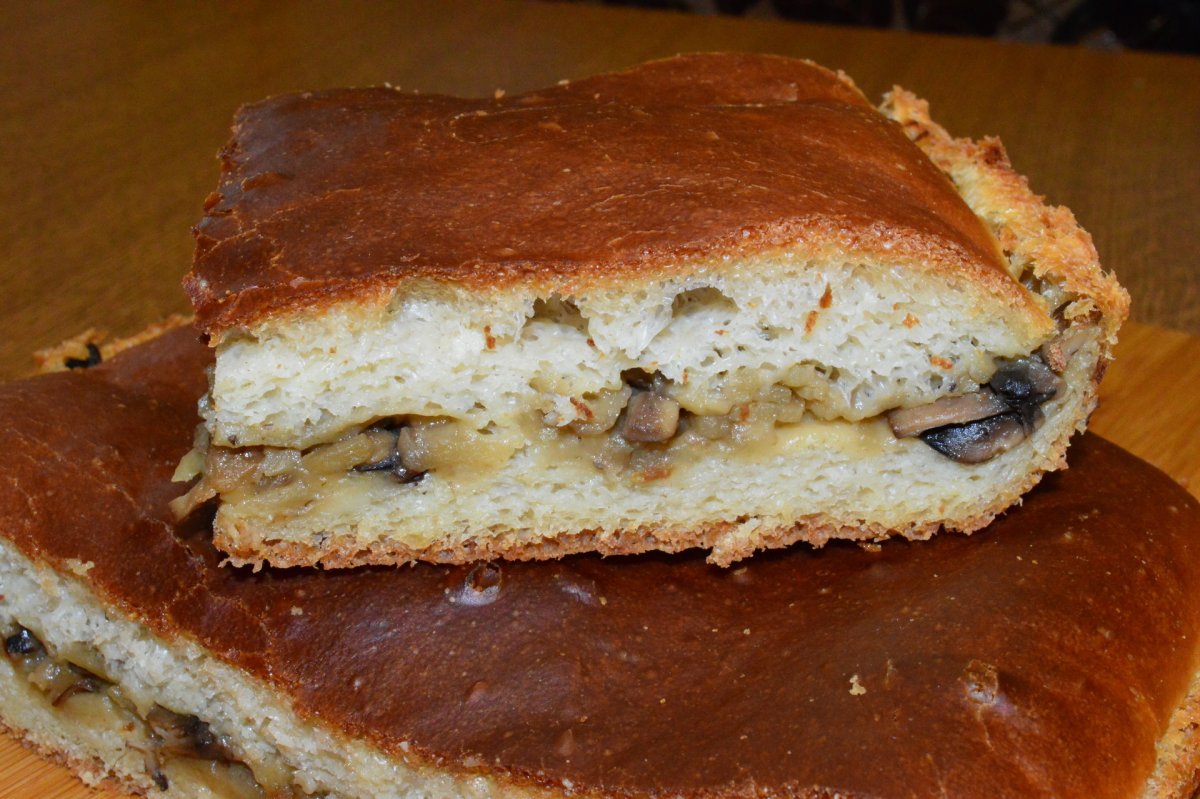 Пирог с курицей и картошкой
