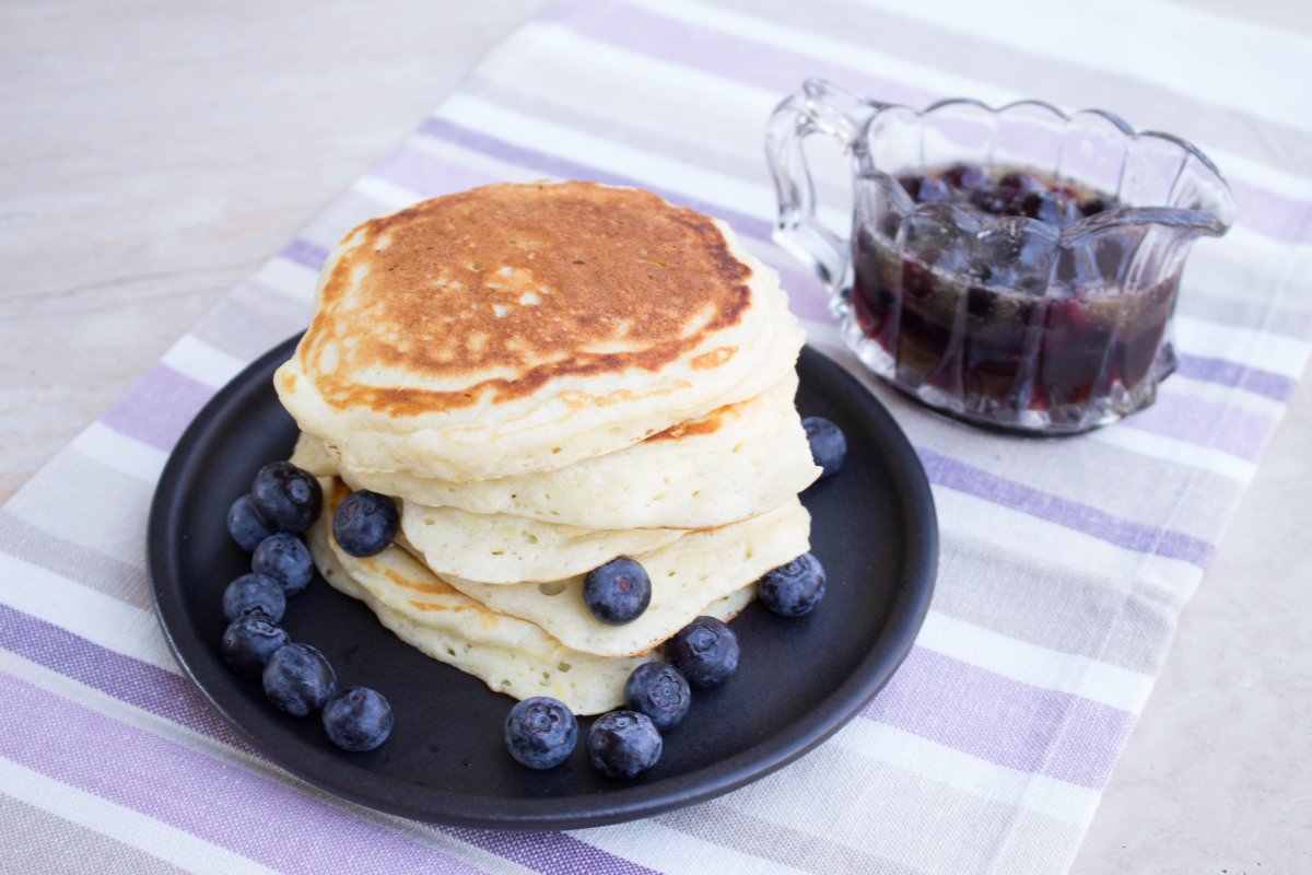 Blueberry souffle