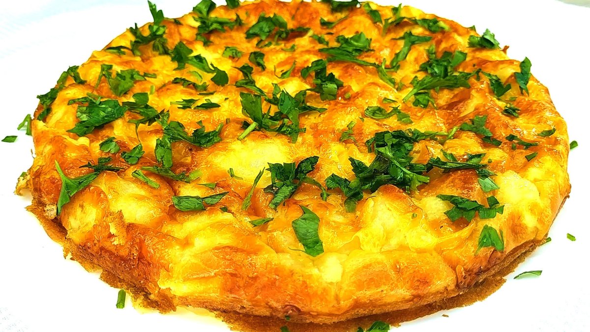Заливной пирог с капустой на скорую руку