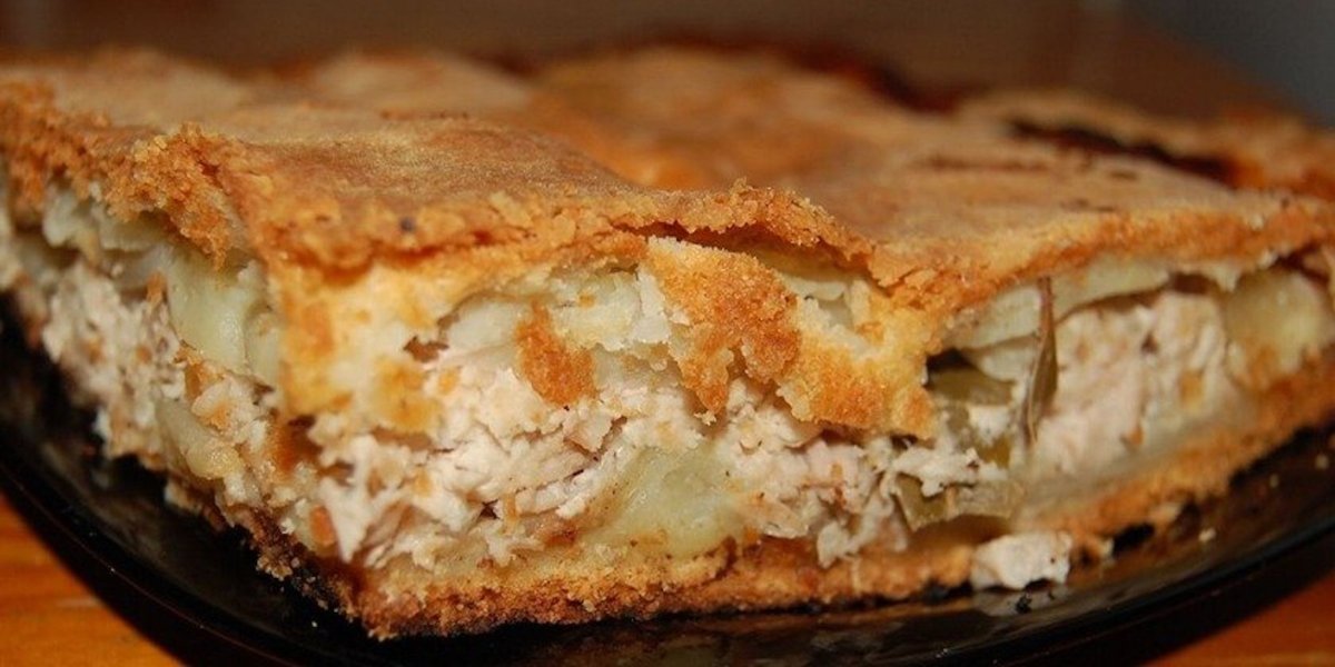 Курник с блинами