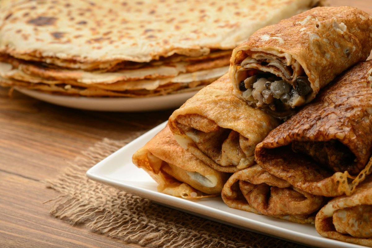 Блины фаршированные печенкой