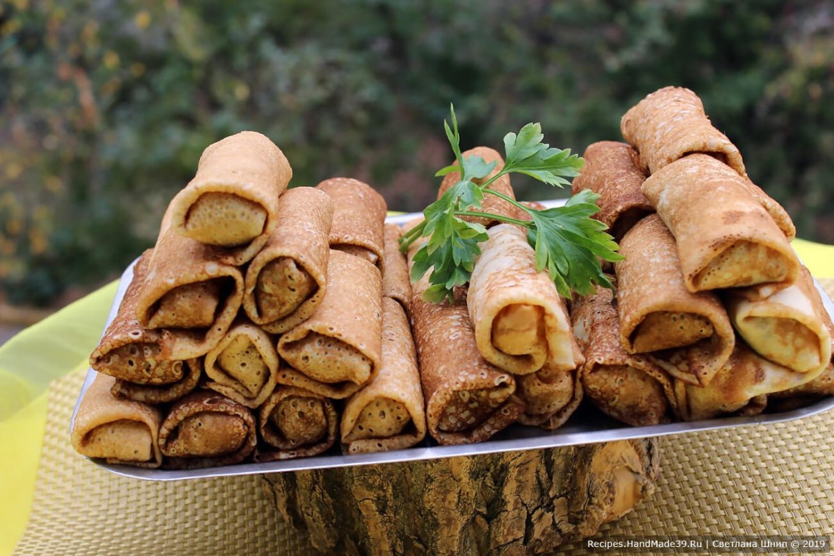 Блинчики с курицей