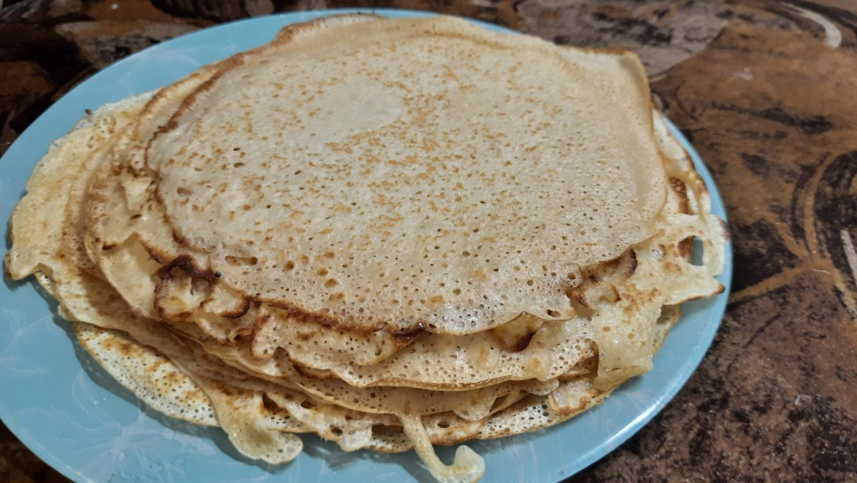 Блинчики с дырочками на сыворотке