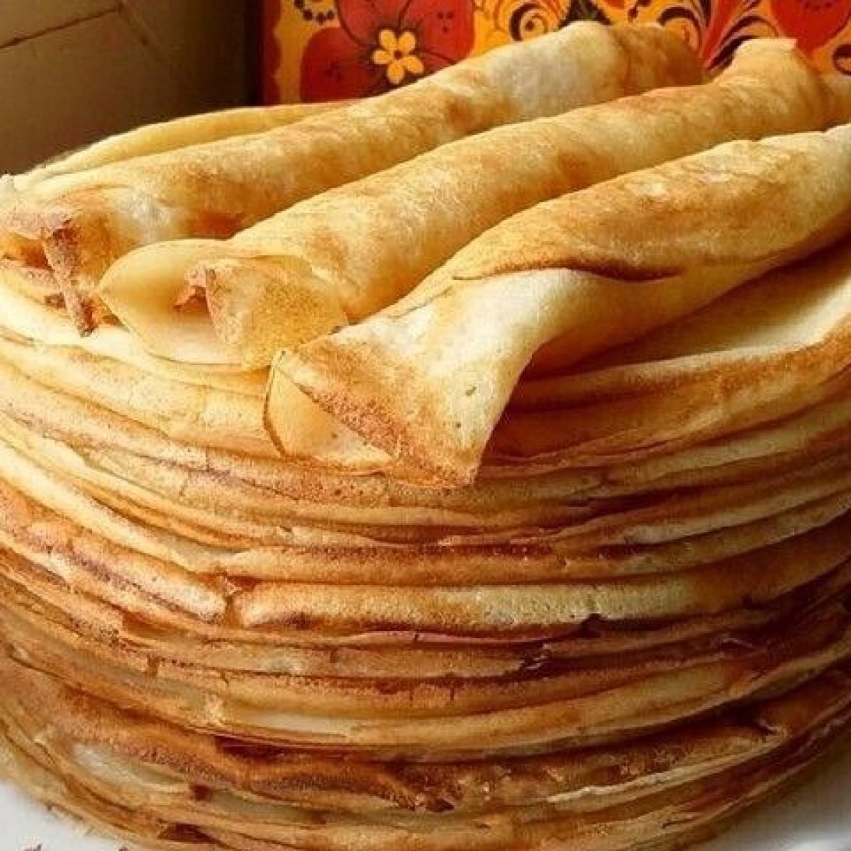 Блины со сметаной