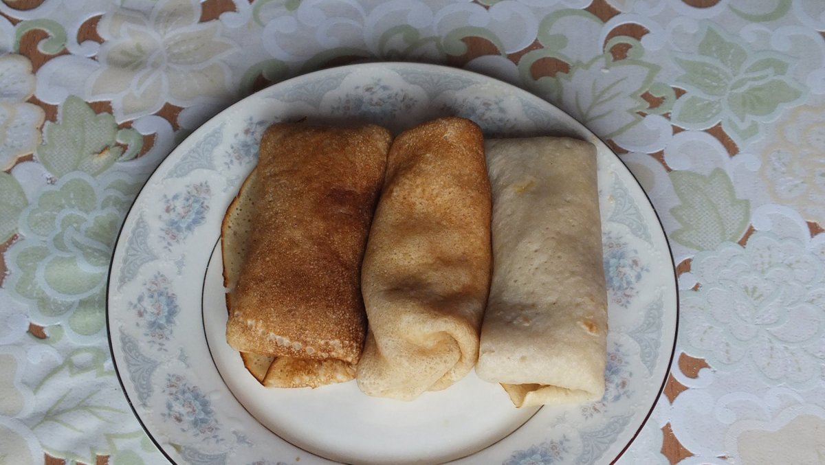 Блины на минералке
