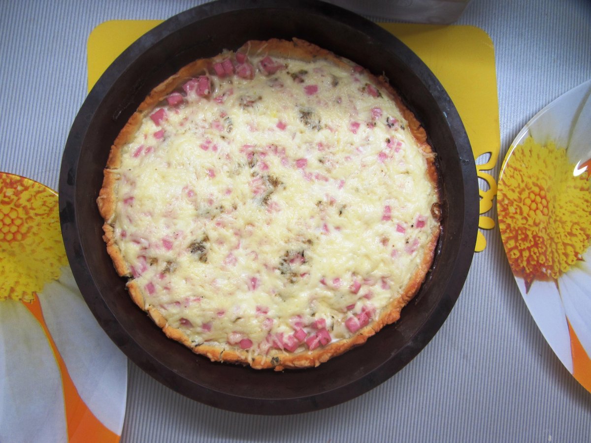 Лотарингский сырный торт