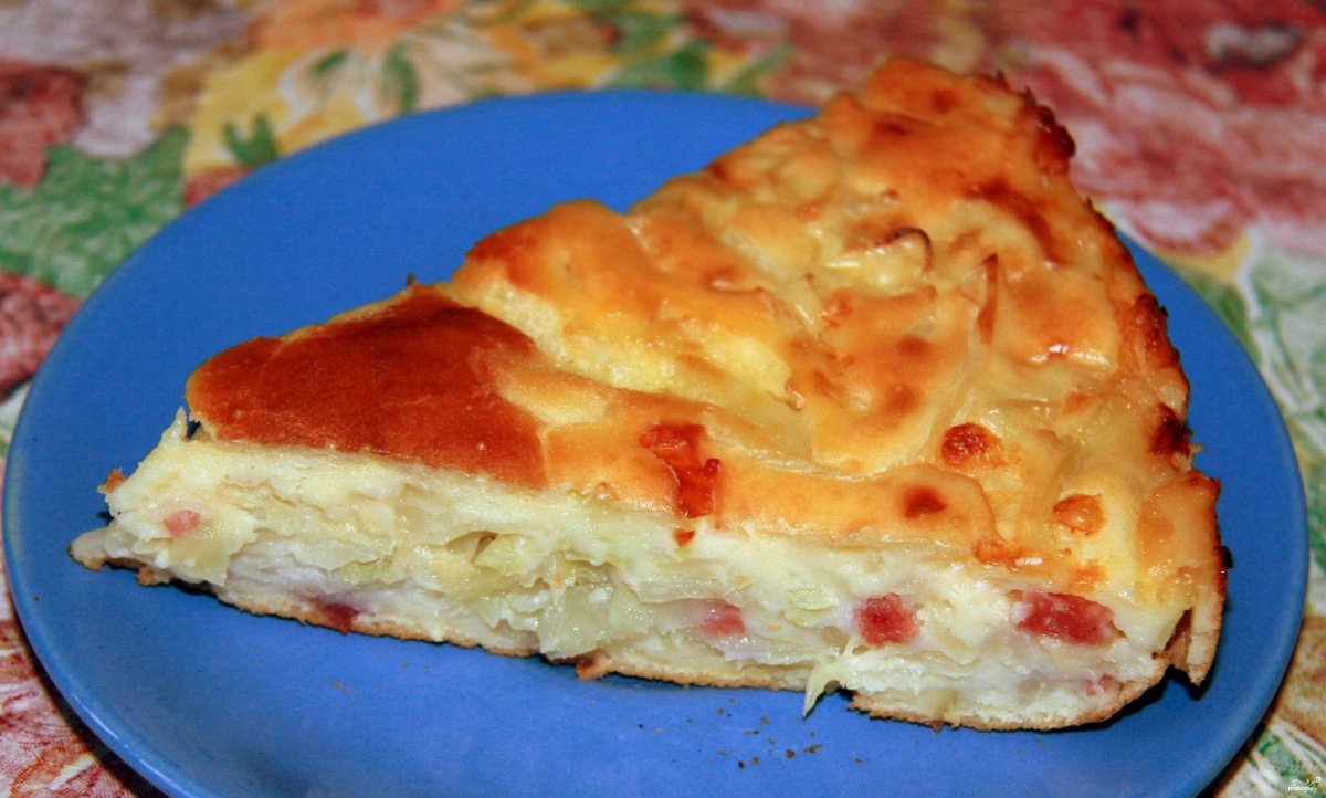 Кухня наизнанку заливной пирог с капустой