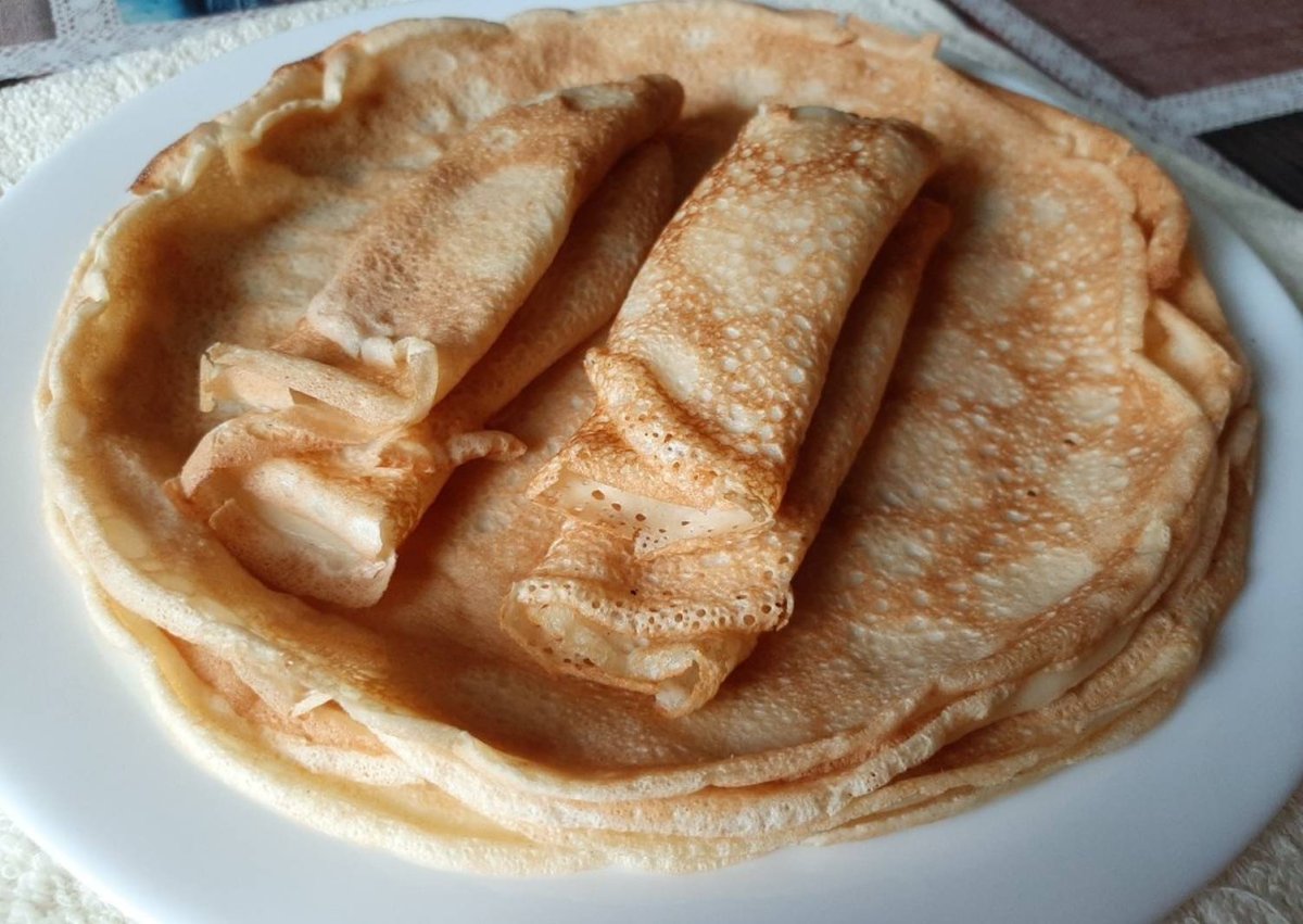 Блинчики со сметаной