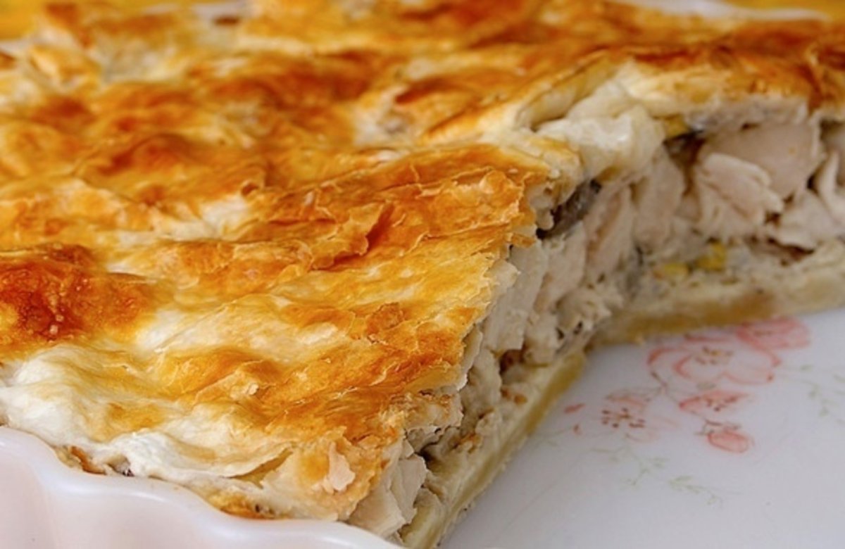 Хорьятики Котопита деревенский куриный пирог