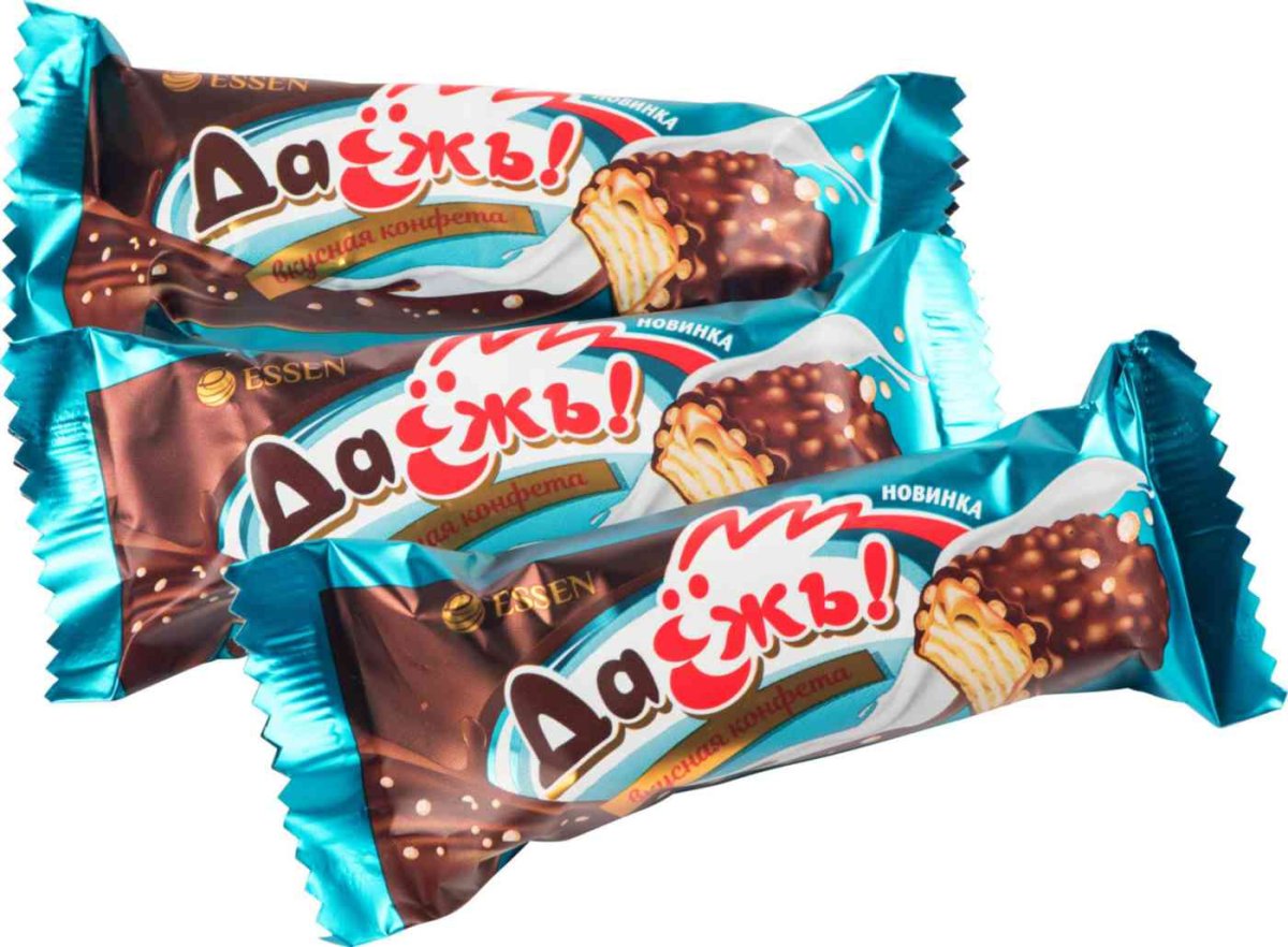 Конфета «ДАЕЖЪ!» С карамелью, арахисом и Криспи".