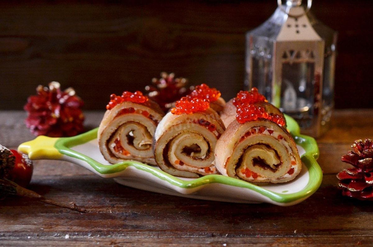 Блины мешочки с начинкой