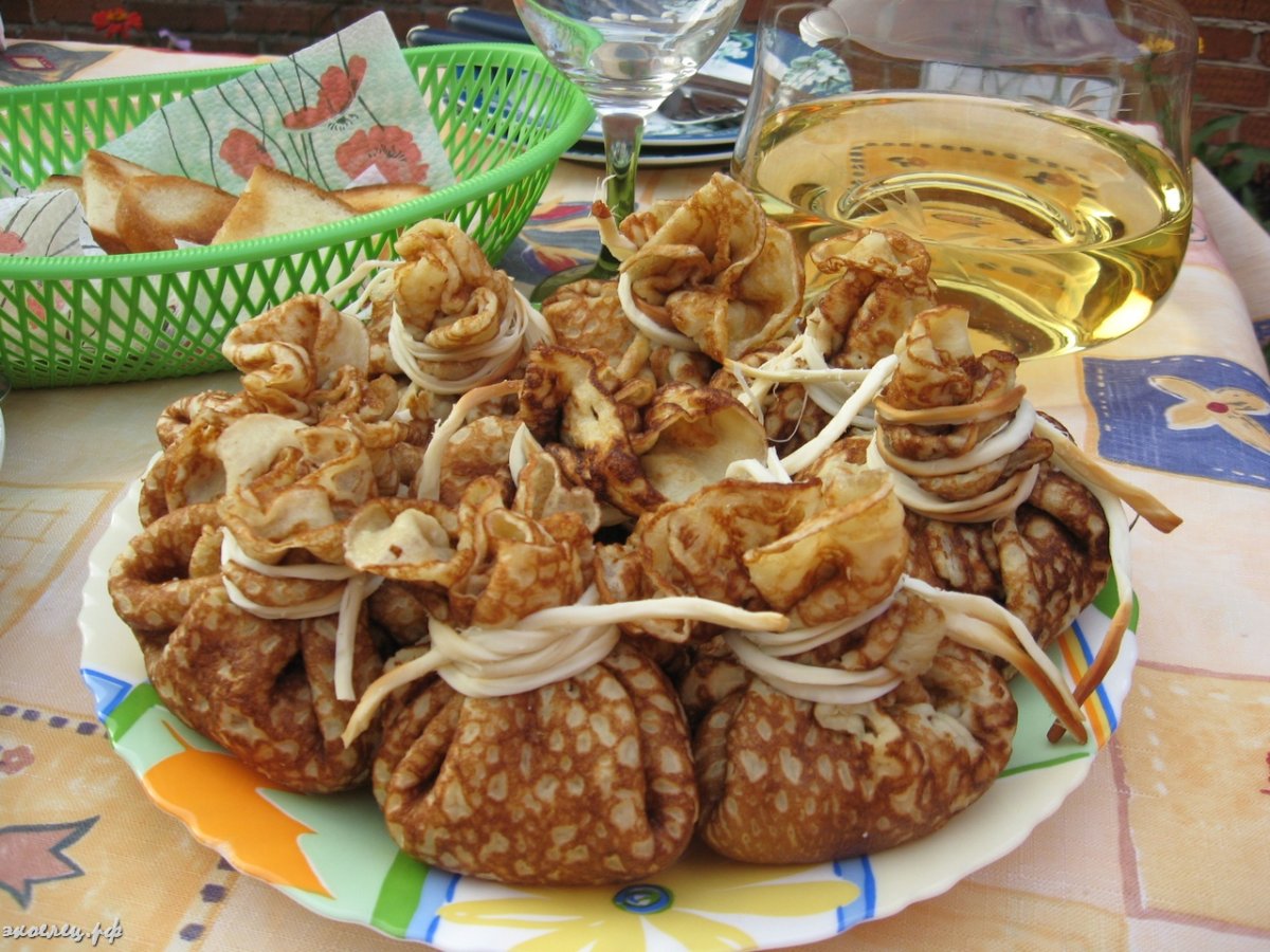 Закуска из блинов