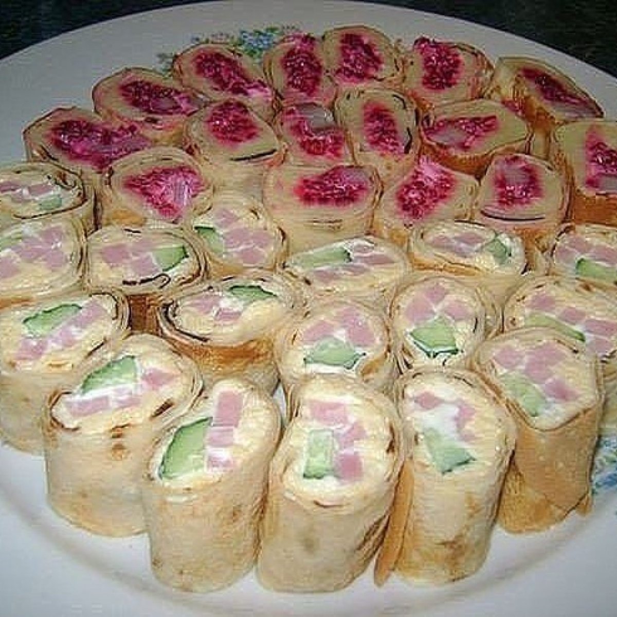 Холодные закуски из блинчиков
