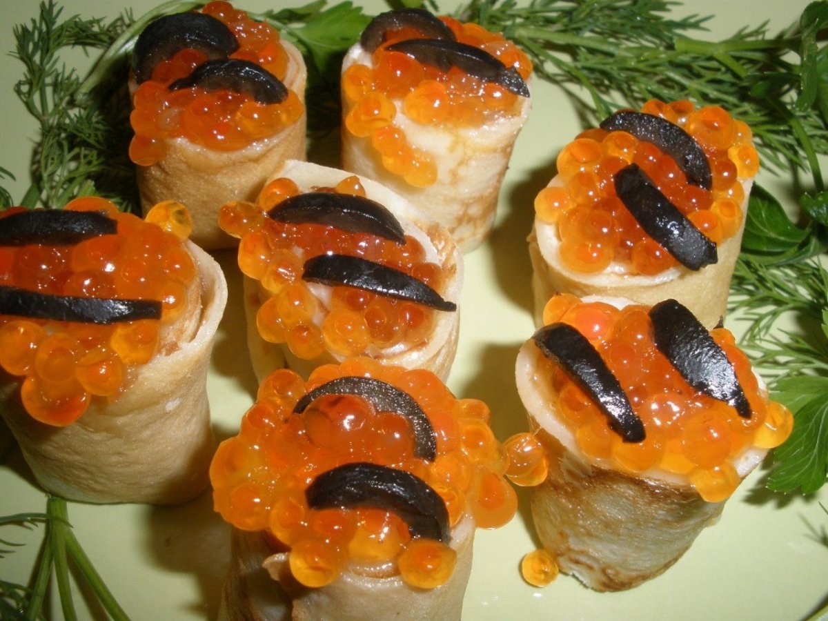 Закуска из блинов