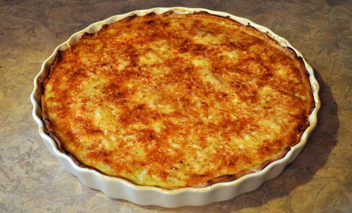 Заливной яблочный пирог