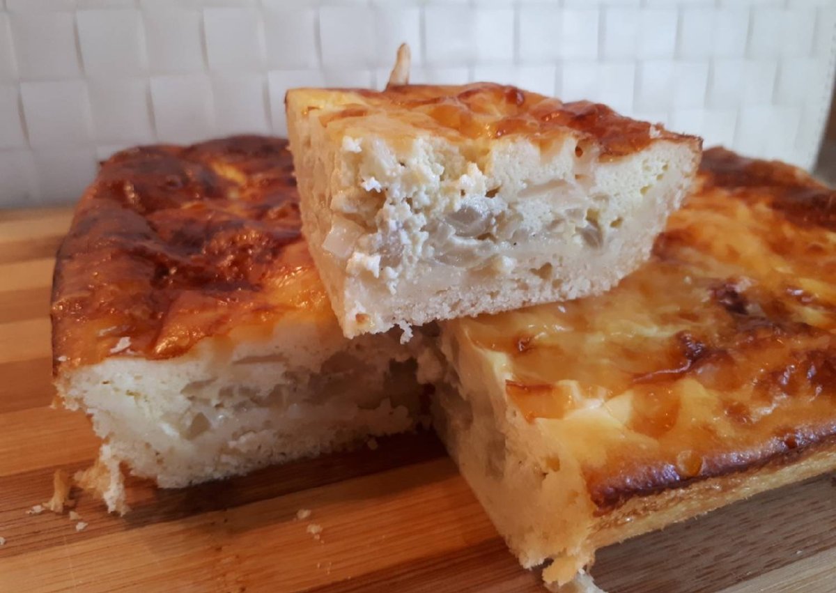 Заливной пирог с курицей