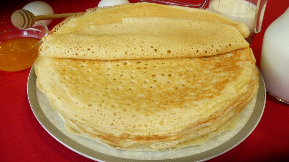 Блинчики с маслом