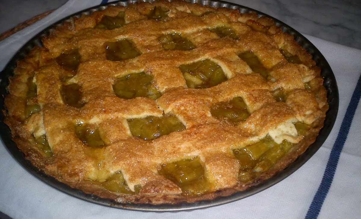 Пирог из ревеня