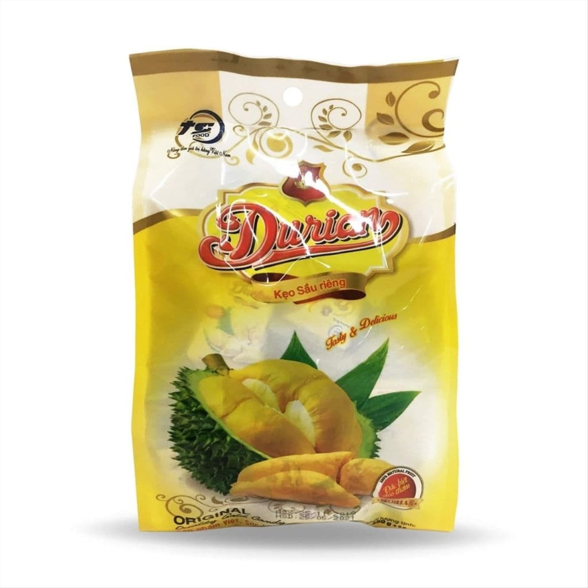 Конфеты TS food желейные со вкусом дуриана, 120 гр