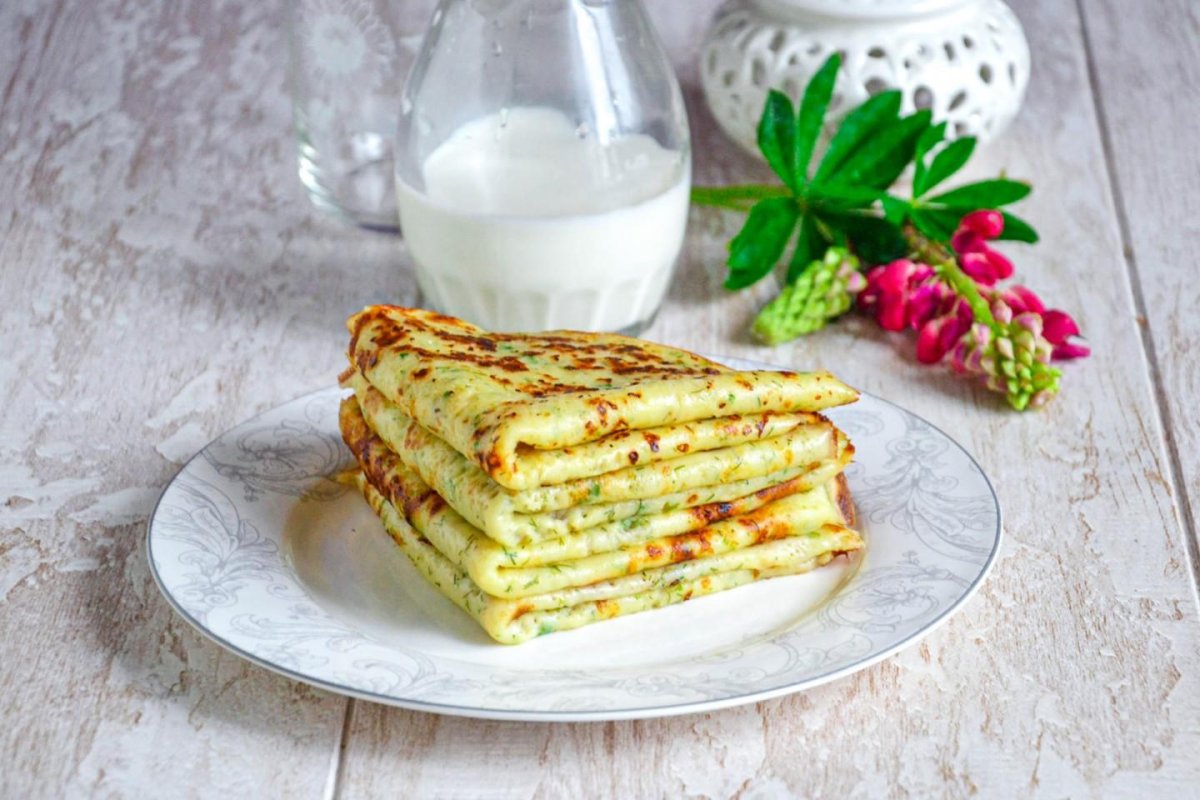 Постные блинчики с гречкой