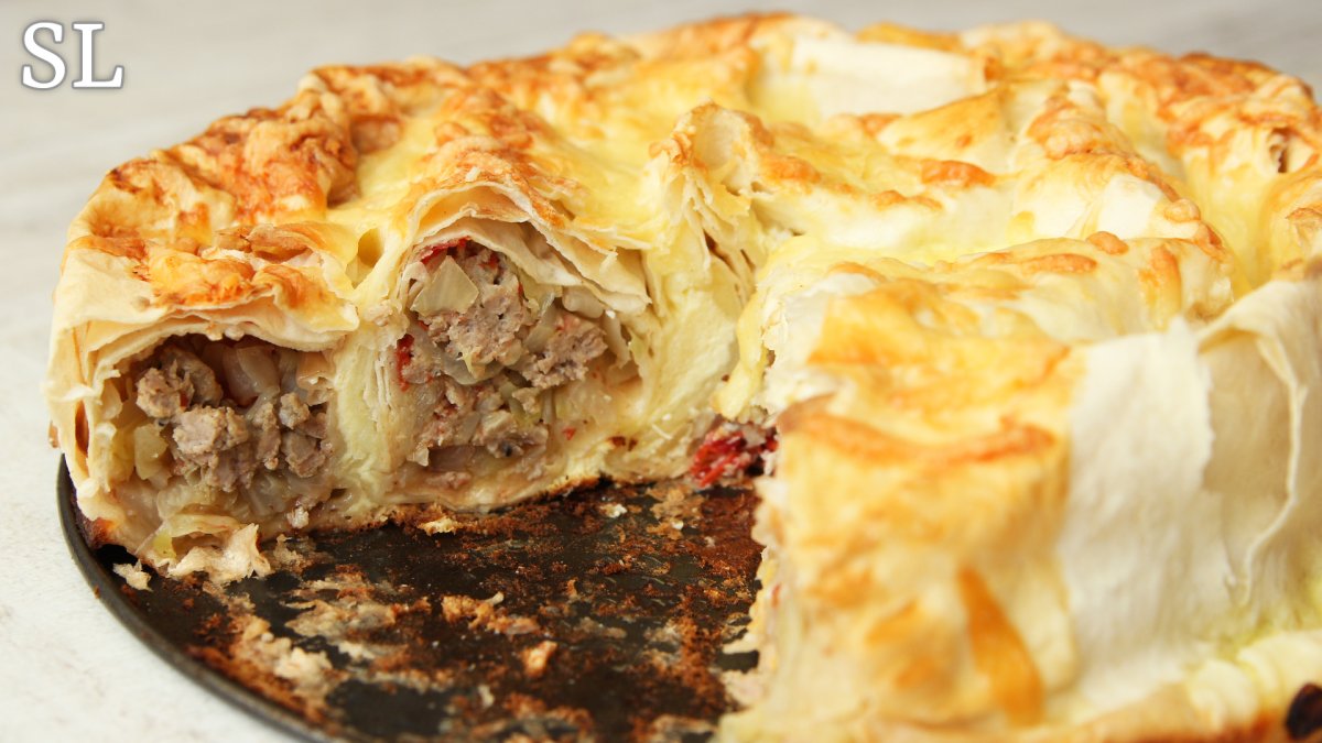 Закусочный пирог из лаваша