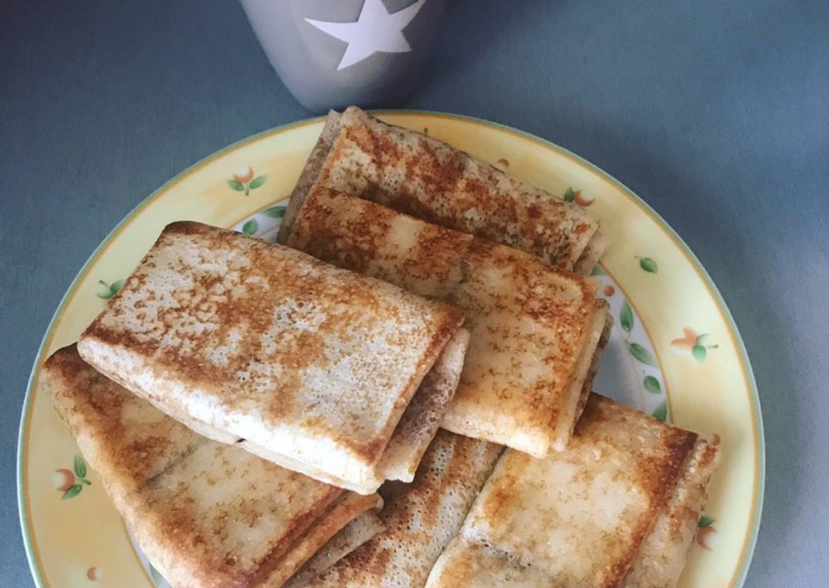 Блины с вареным молоком