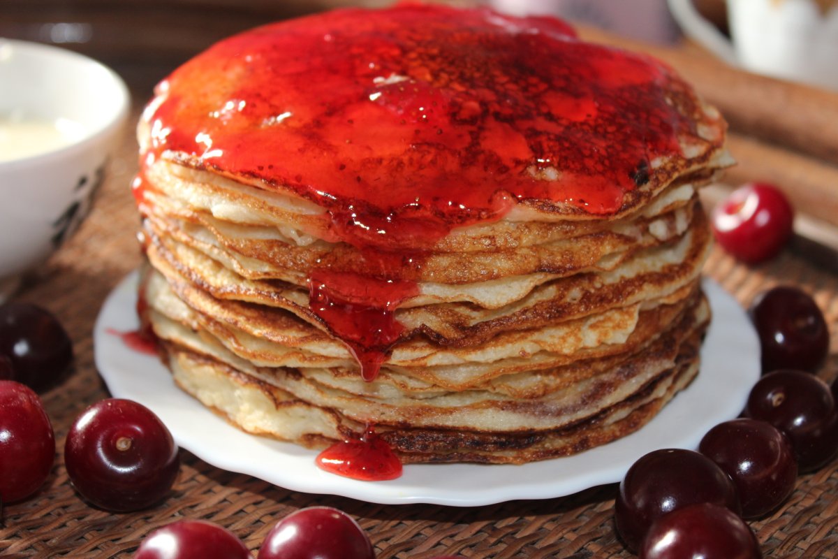Блины с джемом
