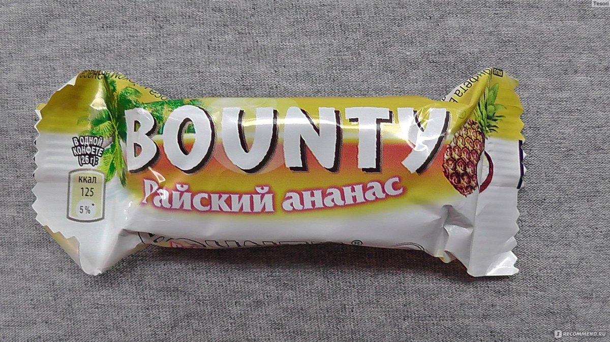 Конфеты Баунти Райский ананас