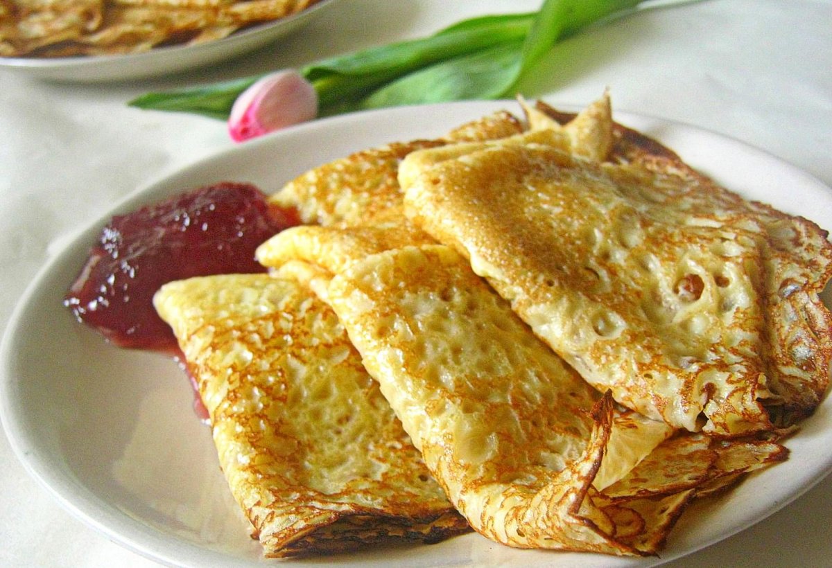 Блины на молоке