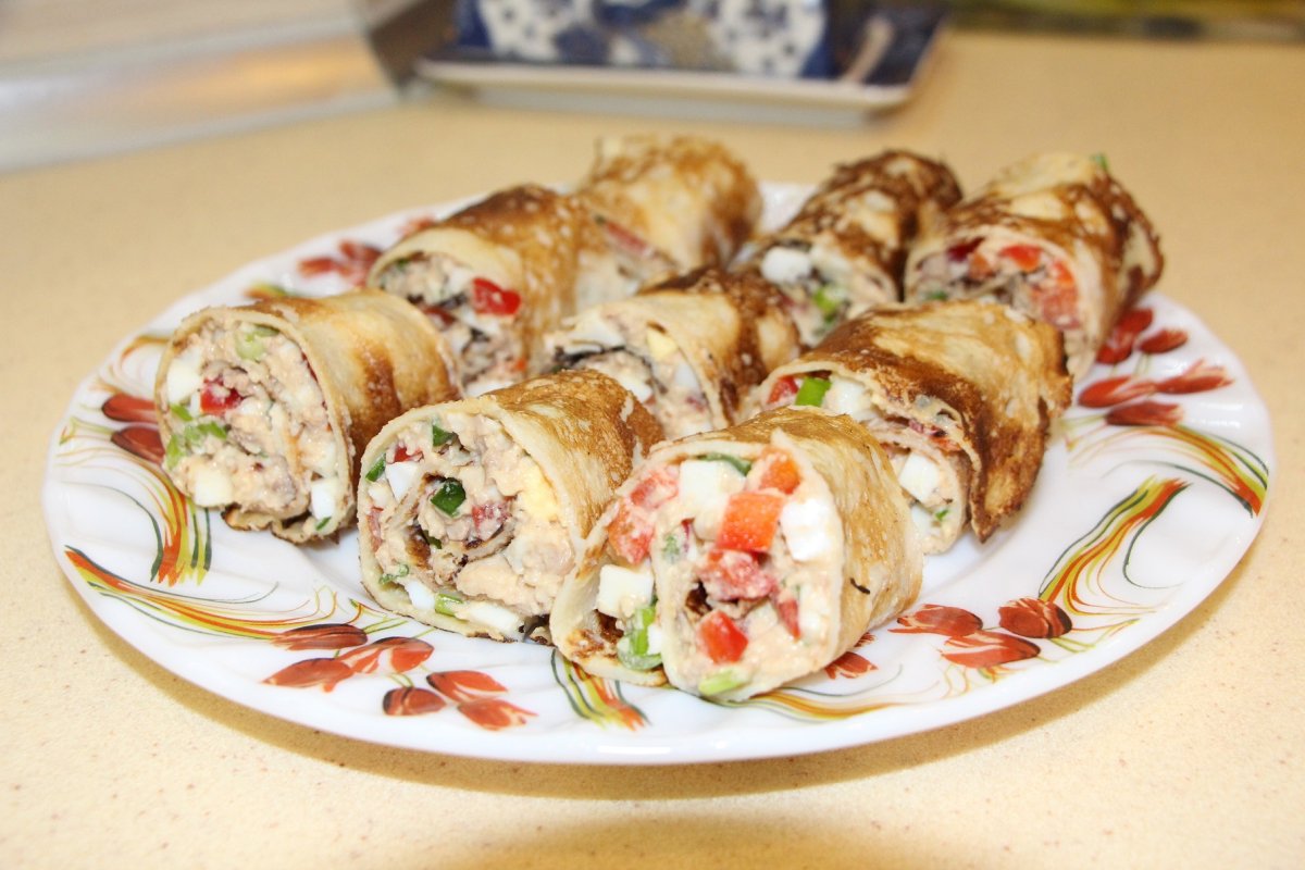 Блины с разными начинками