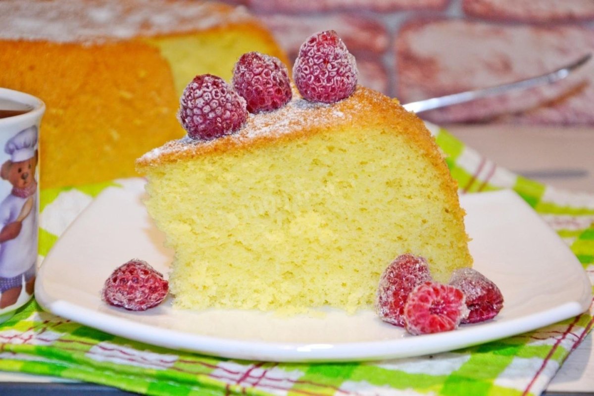 Лимонный пирог без муки