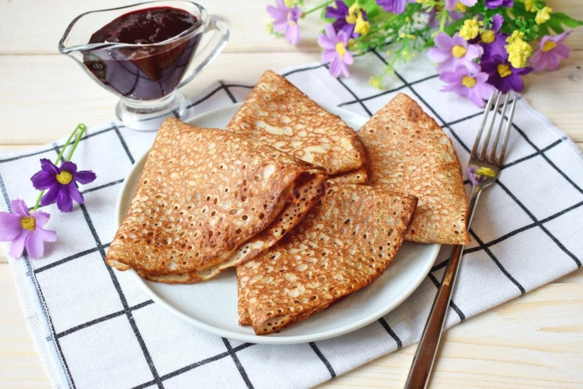 Овсяно банановые панкейки