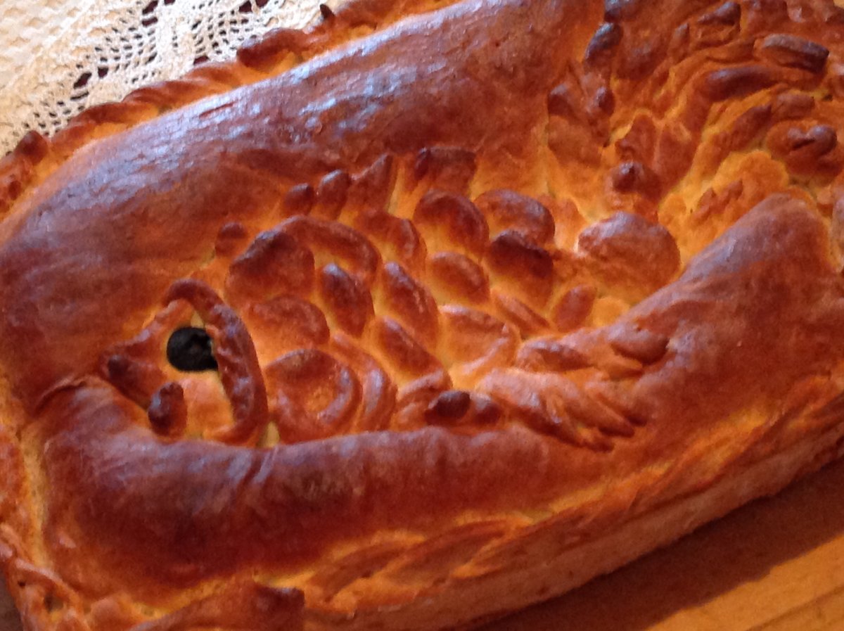 Пирог с курицей и рисом