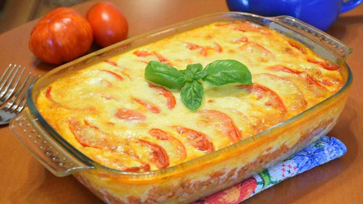 Тарт из цуккини с лососем