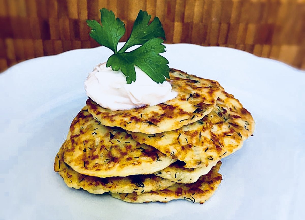 Оладьи из кабачков с сыром