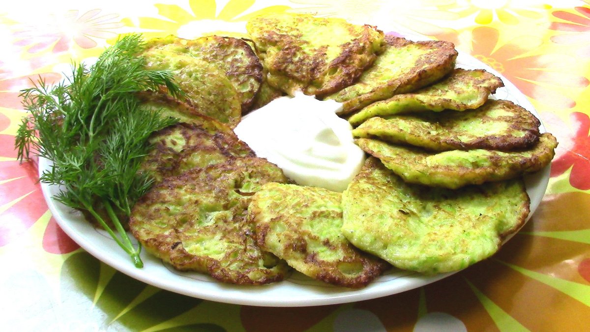 Кабачковые оладьи кето