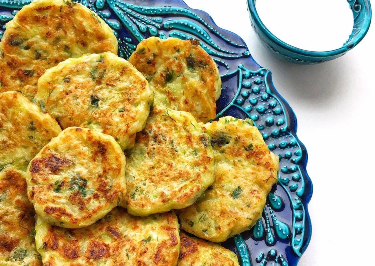 Кабачково-морковные оладьи