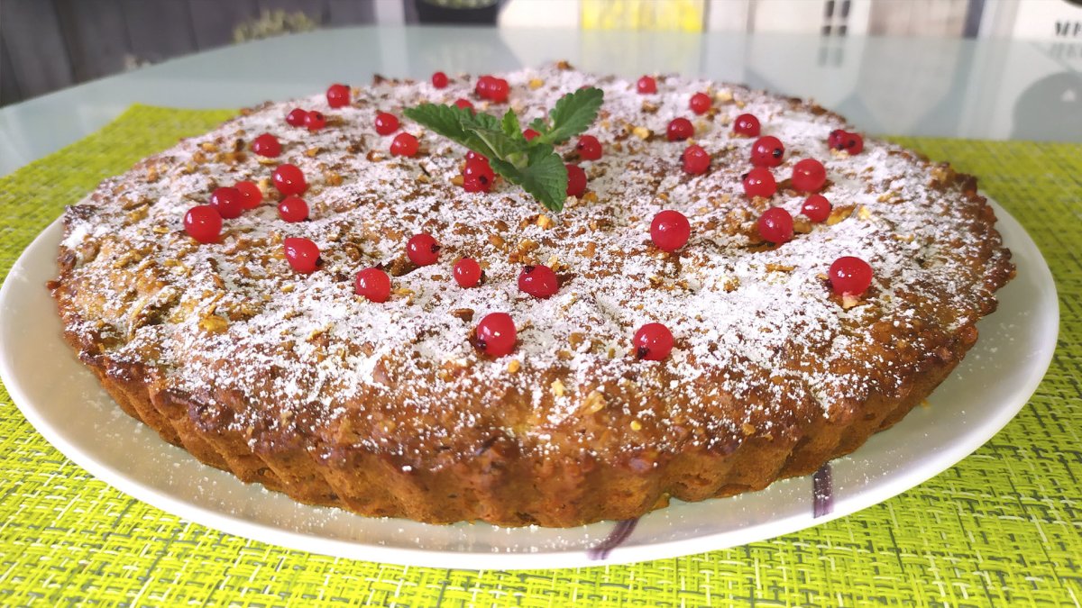 Пряный овсяный пирог