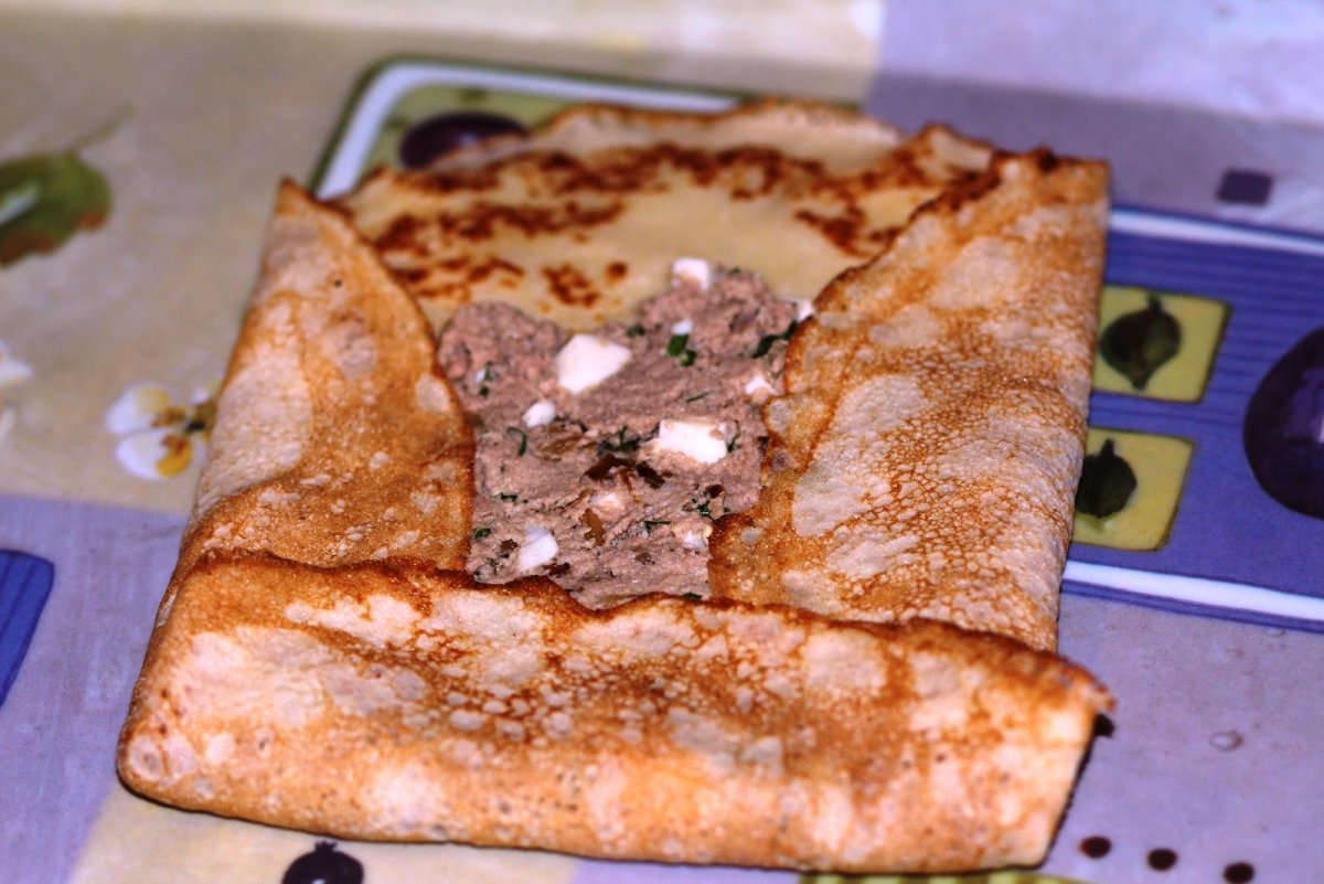 Блинчики с фаршем
