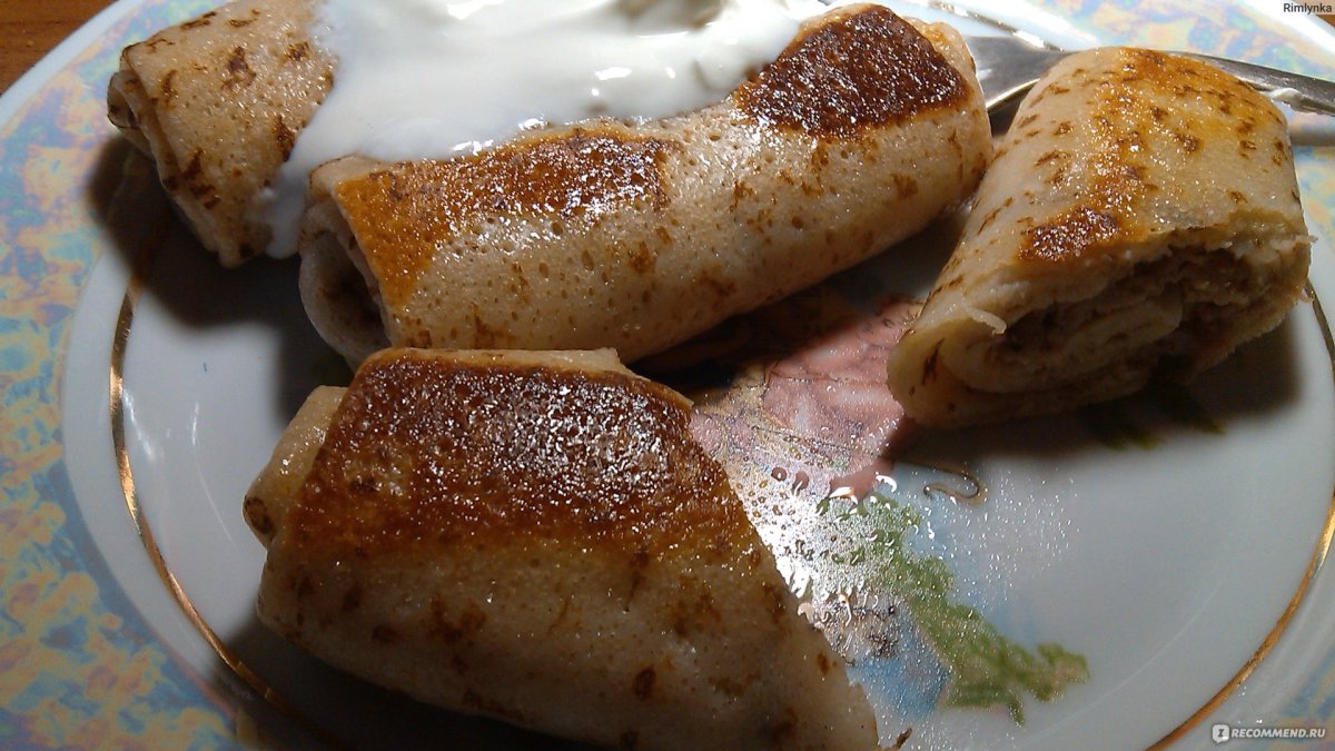 Блины с овощами